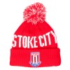 Stoke City Text Bobble Hat