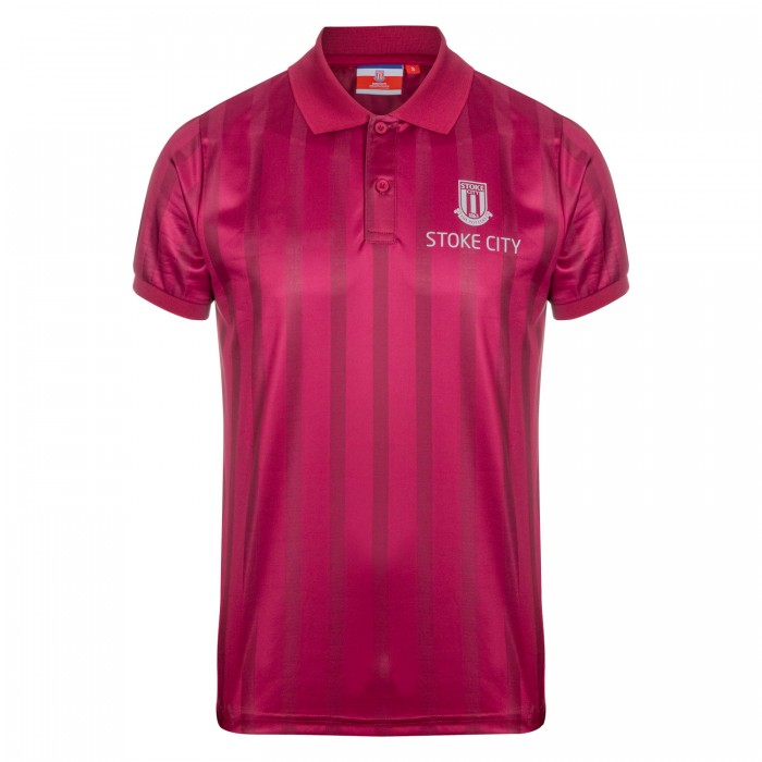 Adult Jacquard Poly Polo - Red